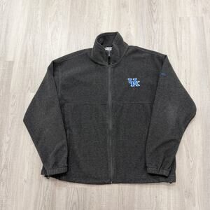 Columbia University of Kentucky Wildcats Full Zip Fleece Men's XL Gray Blue NCAA